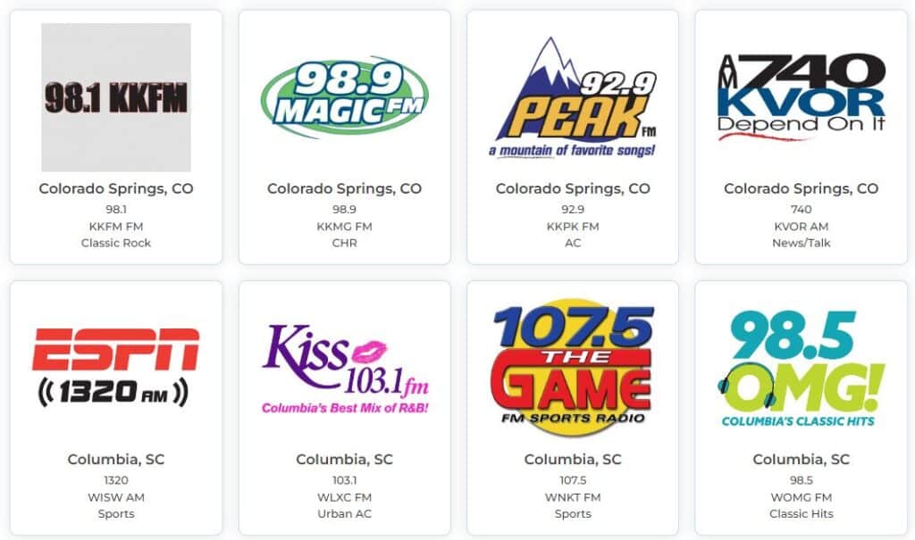 Cumulus Media Radio Station logos